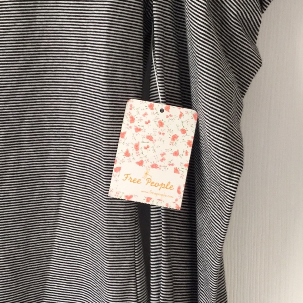 NWT Free People Penelope Striped Puff Sleeve Small - Picture 2 of 5